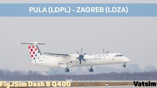 :  (LDPL) -  (LDZA) Dash 8 Q400 Xplane 12