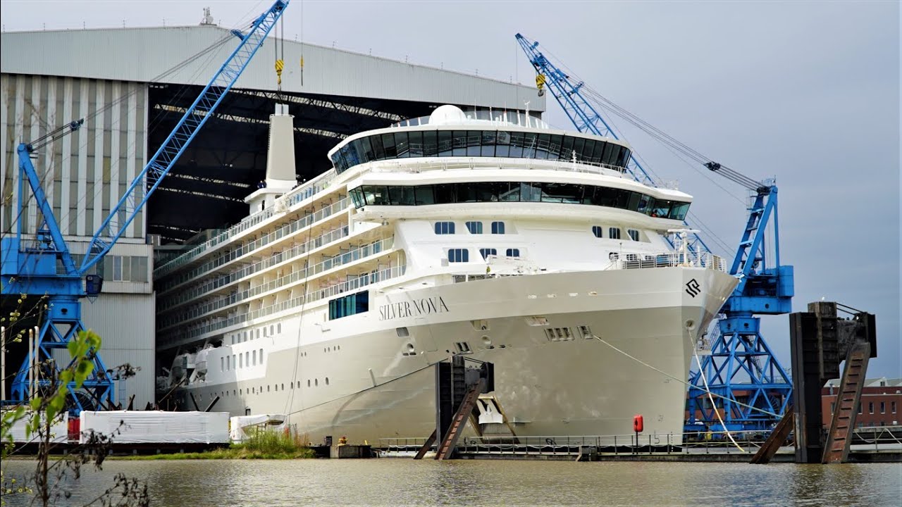 SILVER NOVA | Ausdocken auf der Meyer Werft / Float out at Meyer Werft ...