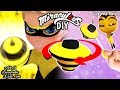 Miraculous Ladybug 3 DIY Fantasia Pião da Queen Bee que gira de verdade Poder Ferroada