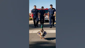 Fire Fighters Rescue Ducklings From Danger Rescue Animals Wildlife Short 