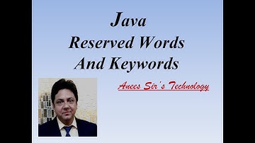 Reserved Words and Keywords In Java