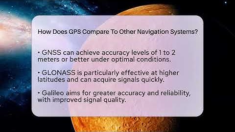How Does GPS Compare To Other Navigation Systems? - Talking Tech Trends