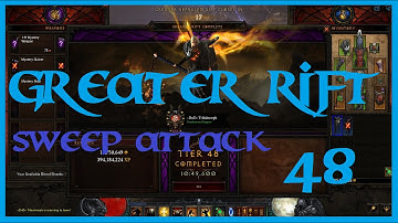 Diablo III - Crusader, lightning sweep attack, GR 48