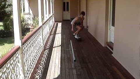 front side rail grind - Skating