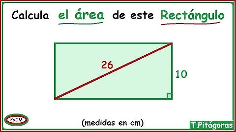 Área de un Rectángulo con Diagonal y Altura