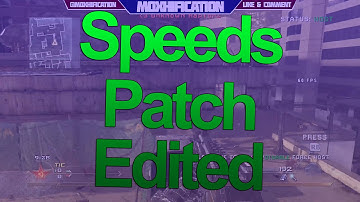 Old School Mods: MW2 TU6 Speeds Edited Patch | +Download