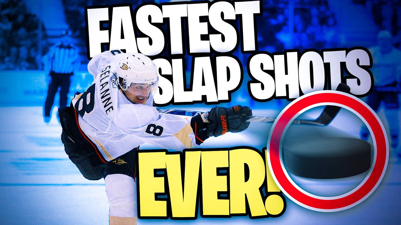 10 of The Fastest Slap Shots Recorded in HOCKEY HISTORY! YouTube