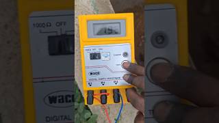 Waco Digital Earth Resistance Tester in Action #short #earthresistance  #solarpowerplant #resistance