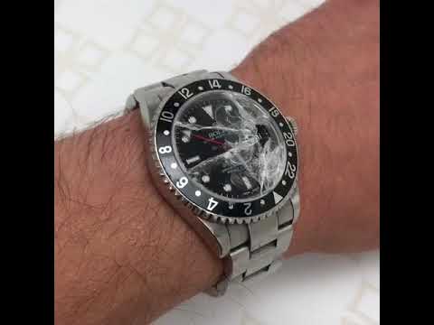 rolex cracked glass