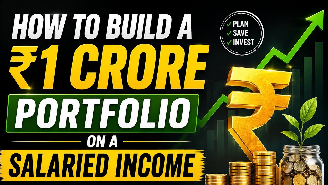 How to Build a ₹1 Crore Portfolio on a Salaried Income | Step-by-Step Investment Plan.