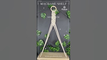 Macrame Single Shelf Wall Hanging
