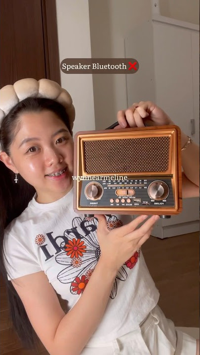 Speaker Bluetooth   Radio Vintage Unik 200RBan Ajaa!! Link Di Bawah👇🏼 IG @wynnearmeline