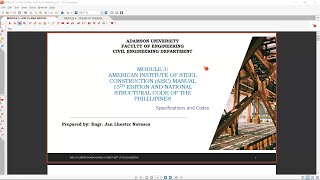 Module 3 and 4 - AISC AND NSCP 2015 MANUAL and Design of Tension Members