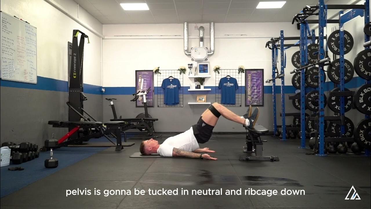 Elevated Feet Banded Hamstring Bridge YouTube