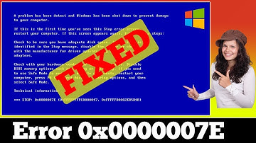 [SOLVED] Stop 0x0000007E Error Windows BSOD Issue