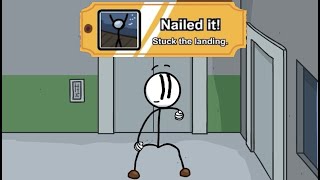 Henry Stickmin - Get the Nailed it! medal achievement, safe landings in Fleeing the Complex guide screenshot 1