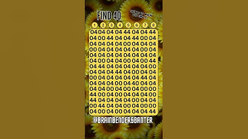 Test Your Observation Skills With This FAST Number Game! #shorts