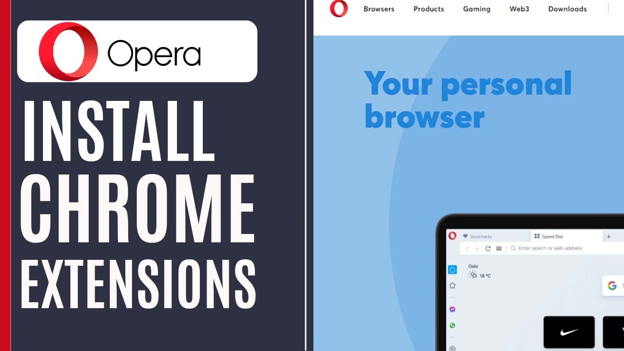 How to Install Chrome Extensions on Opera GX Easy 2023
