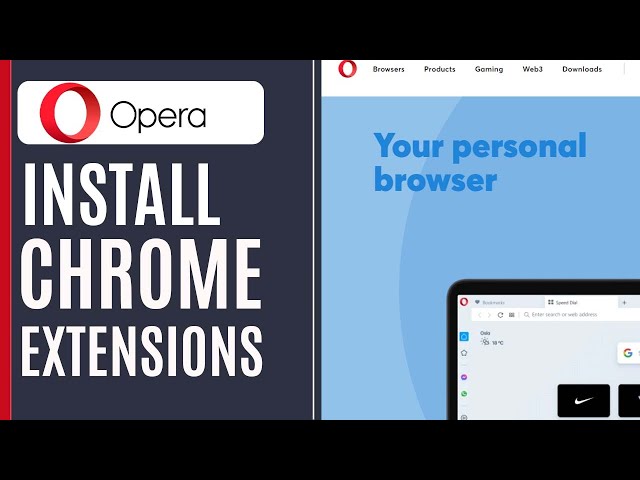 How to download chrome extensions on Opera GX 