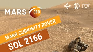 Mars 360: NASA's Mars Curiosity Rover - Sol 2166 (360video 8K)