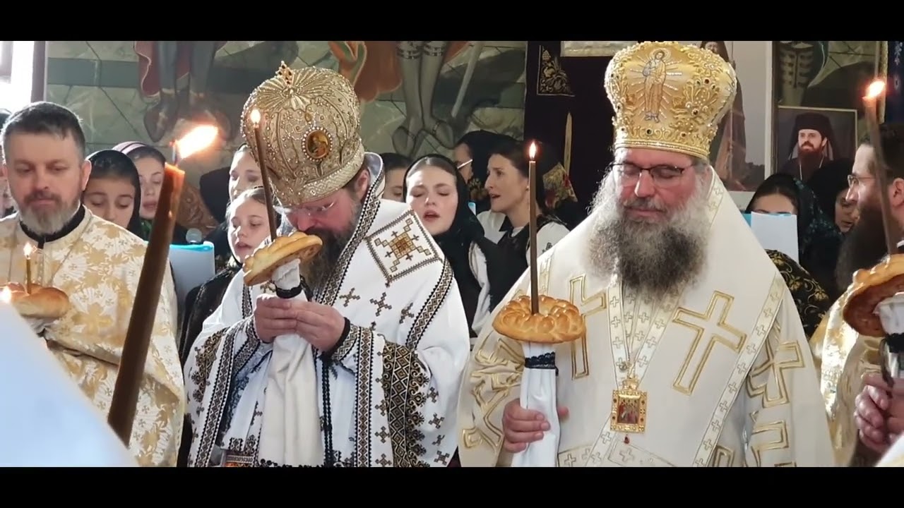 Slujba de pomenire la patruzeci de zile de la mutarea în veșnicie a credincioasei Ana Drăgoi