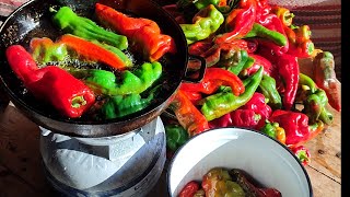 ЖАРЕНЫЙ перец с ЧЕСНОКОМ на ЗИМУ очень ВКУСНО 🌶️👍