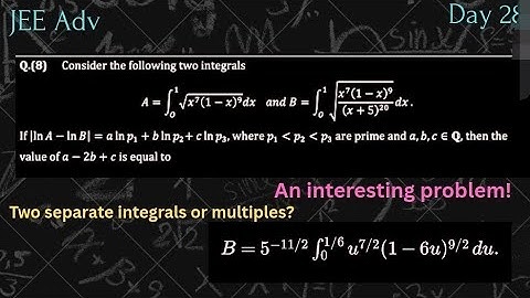 Day 28 - Questions for the hardest JEE Advanced - 100 Days