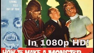 How To Make a Monster (1958) AWESOME 1080p HD Film - RARE color Ending