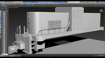 3dsmax Tutorials, Tutorial on Modeling a WDS 4 Diesel Locomotive Shunting Engine in 3dsmax ( Part 5)