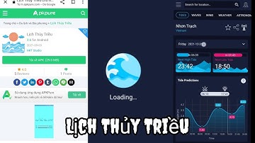 Lịch thủy triều cho anh em câu cá