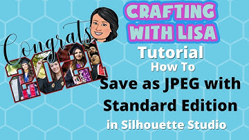 Silhouette Studio - Save as JPG (JPEG) in Standard Edition