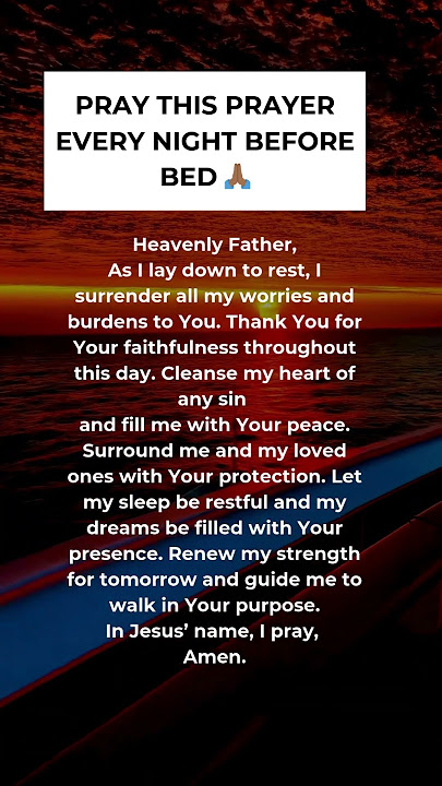 Pray This Prayer Every Night Before Bed 🙏🏾 | Bedtime Prayer Before Sleeping