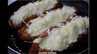 PLATANOS MADUROS CON QUESO