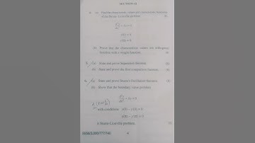 M.A/M.Sc MATHS (Ordinary Differential Equations) Paper -M-103 (semester -I) || HPU||