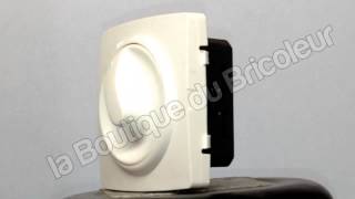 Interrupteur variateur appareillage saillie blanc 86168 par www.laboutiquedubricoleur.fr