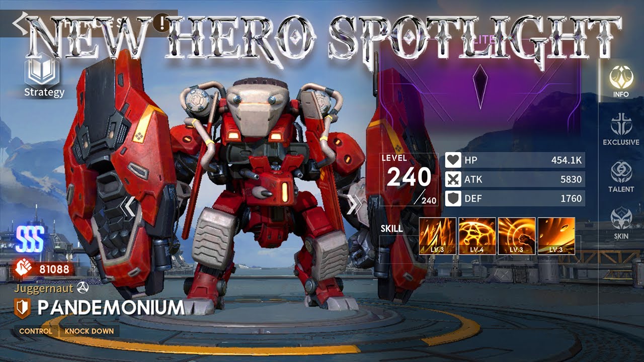 New Hero Spotlight Pandemonium  ||  Eternal Evolution