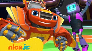 Blaze Plays Robot Riders Games! 🤖 Blaze and the Monster Machines | Nick Jr.