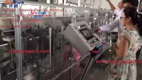 Grepack  doypack packing machine with slant spout