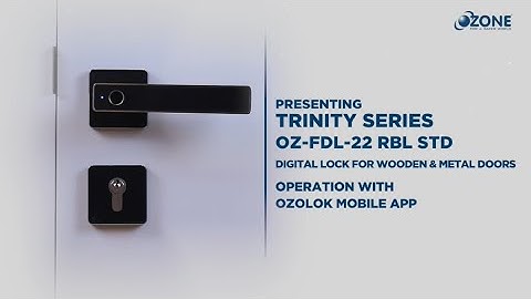 Trinity Series with Ozolok Mobile App - Digital Furniture Lock | Operating Guide | Ozone