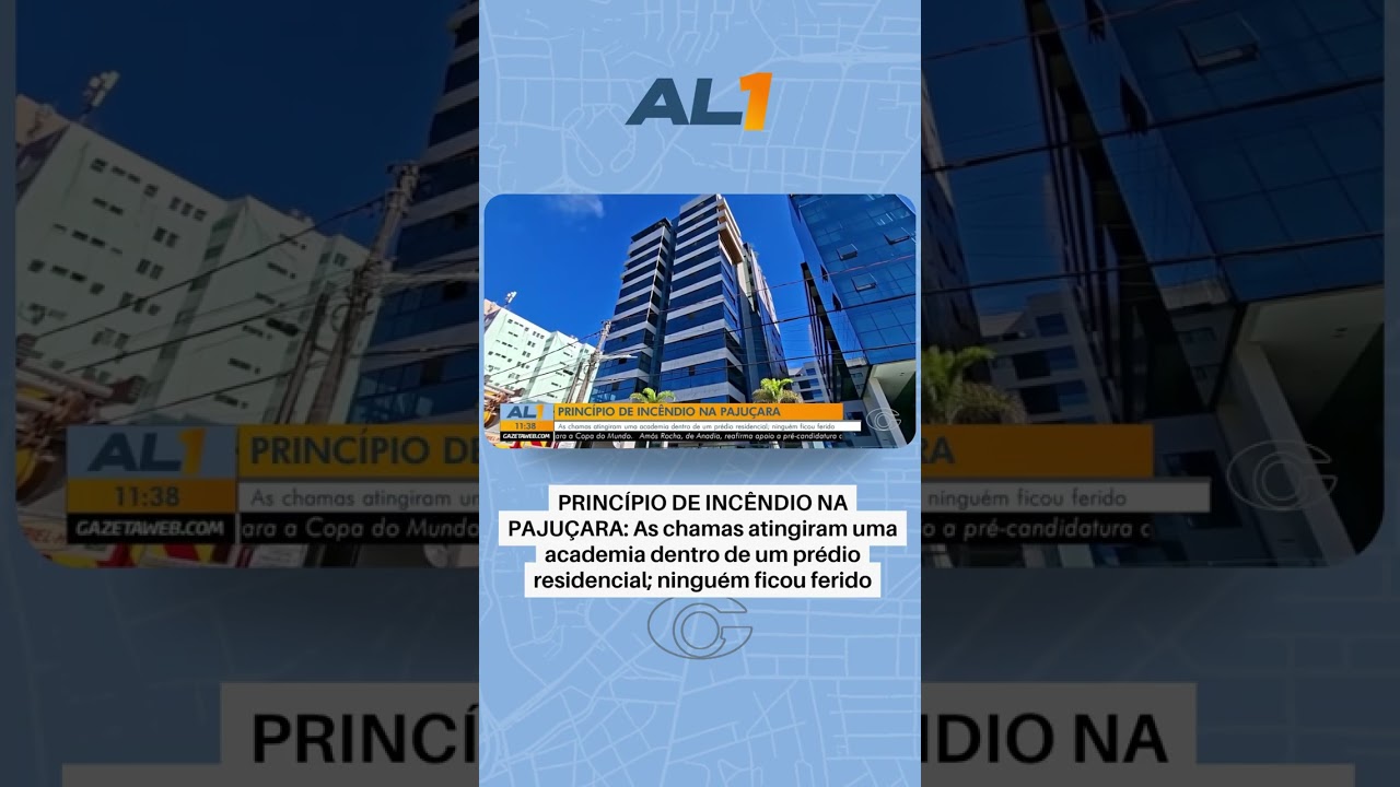 Princípio de incêndio atinge academia na Pajuçara