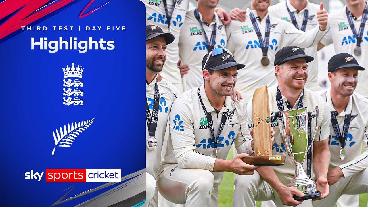 England lose series to NZ in Stokes' farewell! | England vs New Zealand | Day Five, Third Test