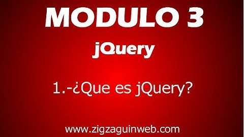 1 - ¿Que es jQuery?