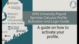 UMS - University Payroll - Sprintax Calculus Profile Activation & Login Guide - SPTX 1