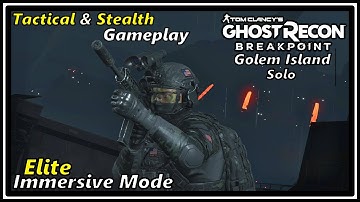 Ghost Recon Breakpoint - GOLEM ISLAND HELIPORT Solo Stealth Takedown | Tactical Gameplay