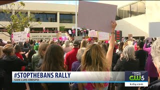 Rally against abortion bans held in San Luis Obispo