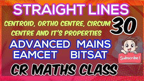 STRAIGHT LINES part30//Shortcut method /Advanced, Mains//Eamcet,Bitsat//INTER, CBSE //CR MATHS CLASS