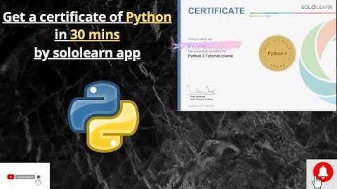 sololearn -  Python 3 tutorial course  Full Course & certificate  #solutionbank #freecertificate