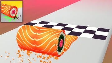 Sushi Roll 3D Game All Levels - Gameplay Walkthrough - Android, Ios