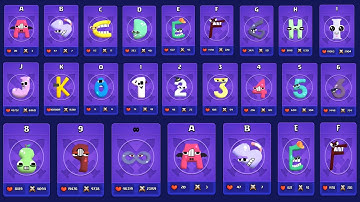 Alphabet Lore + Number Lore - Merge Alphabet: Monster Fusion Lvls 1-100: abcdefghijklmnopqrstuvwxyz