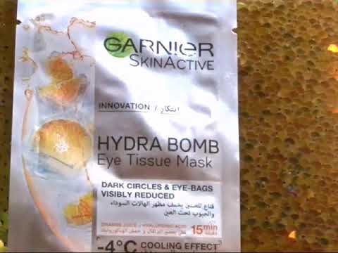 Garnier skin Active Hydra BOMB| Eye tissue mask | woman high beauty